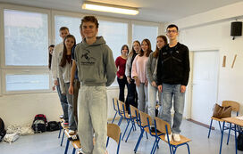 „Hands-on Heritage“:  Ursulinenschüler in Košice /Slowakei